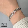 دستبند نقره ای ورساچه ژوپینگ مینیمال |14040630 - Image 2