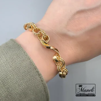 دستبند مشابه طلا برند ژوپینگ رنگ طلایی|14040756 - Image 3