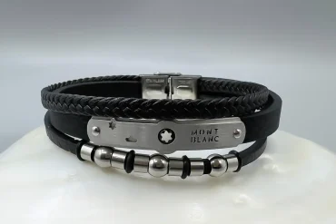 دستبند چرم مردانه