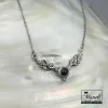 گردنبند به صد زبان دنیا دوستت دارم نقره ای