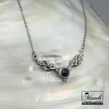 گردنبند به صد زبان دنیا دوستت دارم نقره ای