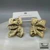 گوشواره طلایی طرح برگ گل|14040744 - Image 3