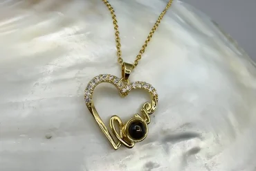 گردنبند لاو تلسکوپی به صد زبان دنیا دوستت دارم