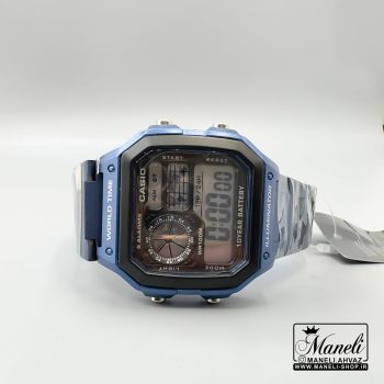 ساعت کاسیو جهان نما فلزی سورمه ای |14040791 - Image 2