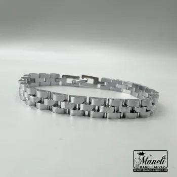 دستبند رولکس نقره ای