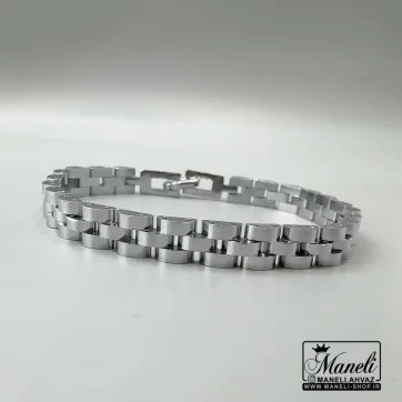 دستبند رولکس نقره ای