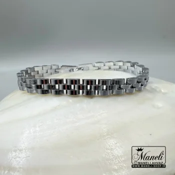 دستبند رولکس نقره ای استیل رنگ ثابت|14040768 - Image 5