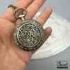 ساعت جیبی و گردنی نوستالوژی زیتونی رنگ|14040726 - Image 2