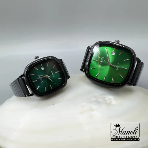ست ساعت کاسیو صفحه سبز