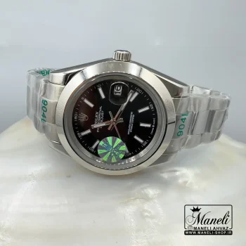 ساعت رولکس اویستر مدل دیت جاست سیلور با صفحه ی مشکی|14040787 - Image 6