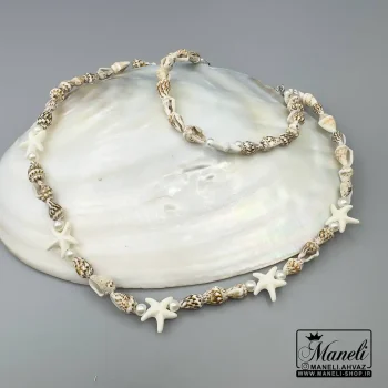 گردنبند و دستبند صدفی و ستاره ای |14040778 - Image 3