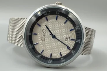 ساعت c&c مردانه نقره ای