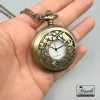 ساعت جیبی و گردنی نوستالوژی زیتونی رنگ|14040727 - Image 2