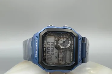 کاسیو جهان نما فلزی سورمه ای