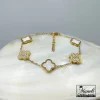 دستبند زنانه ونکلیف طلایی و سفید |14040747 - Image 4