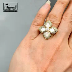 ست دستبند و انگشتر روبرت کوین طلایی