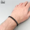 دستبند ظریف رولکس مشکی 6 میل | استیل 14040826