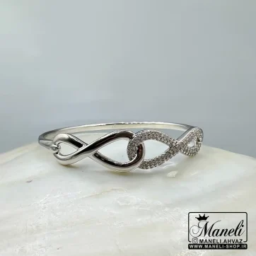دستبند بی نهایت زنانه نقره ای