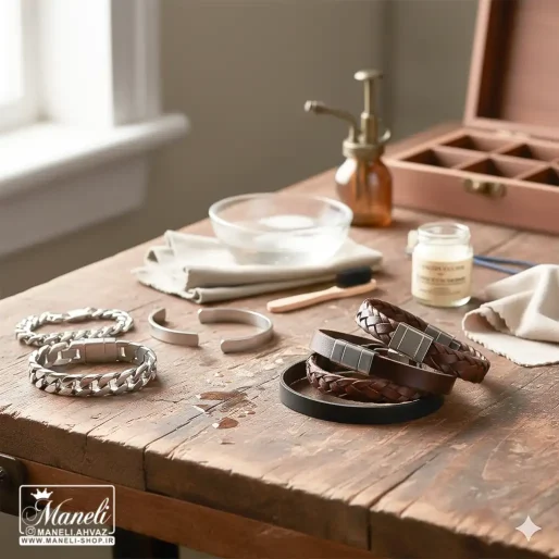 چگونه از دستبند مردانه استیل یا چرمی خود نگهداری کنیم تا همیشه نو بماند؟