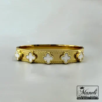 دستبند ونکلیف گل سفید - Image 3