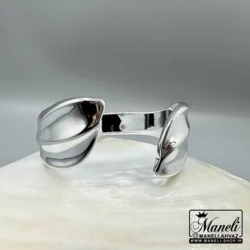 دستبند نقره ای ساده