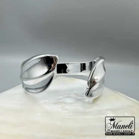 دستبند نقره ای ساده