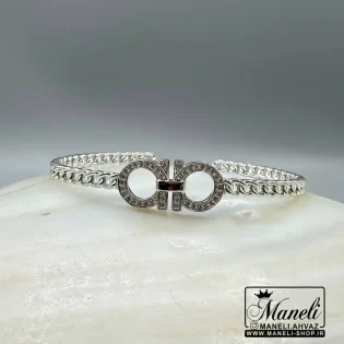 دستبند امگا نقره ای