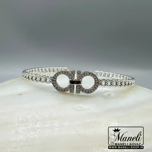 دستبند امگا نقره ای