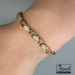 دستبند زنانه ژوپینگ نگین دار