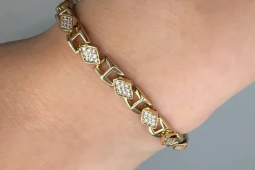 دستبند زنانه ژوپینگ نگین دار