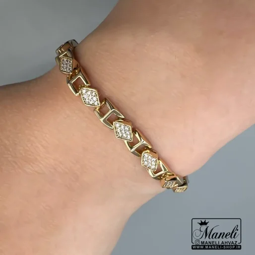 دستبند زنانه ژوپینگ نگین دار