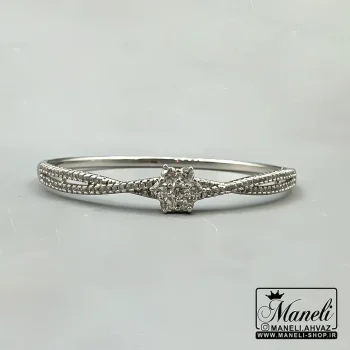 دستبند نقره ای زنانه ژوپینگ نگین مخراج شده رنگ شده|140408103 - Image 4