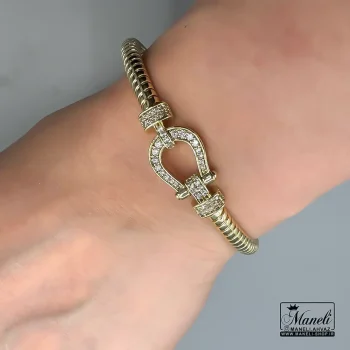 دستبند امگا زنانه مسترکوالتی طلایی و سیلور