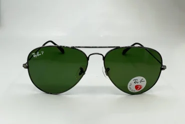 عینک ری بن مشکی شیشه سبز