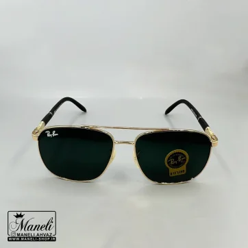 عینک ری بن طلایی و شیشه مشکی