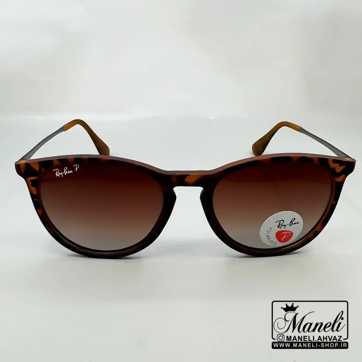 eynakkk عینک ری بن قهو ه ای پلنگی