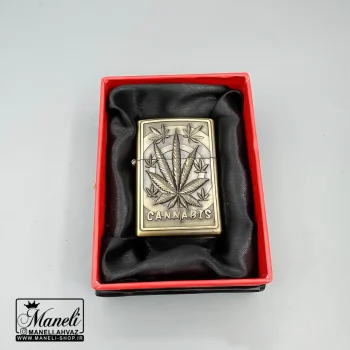 فندک زیپو بنزینی زیتونی طرح برگ|14040901 - Image 3