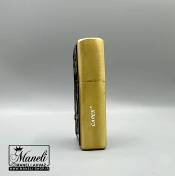 فندک زیپو بنزینی زیتونی طرح برگ|14040901 - Image 4