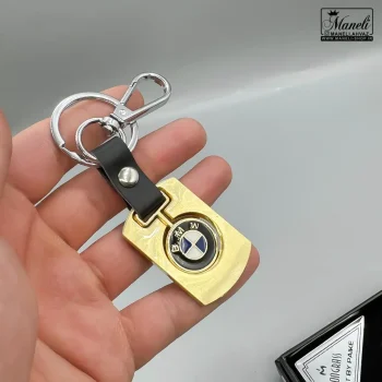 ست هدیه ای فندک و جاکلیدی و خودکار طرح BMW طلایی 14040807 - Image 3