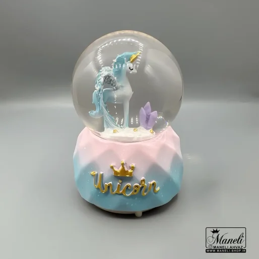 گوی اسب تک شاخ صورتی و آبی