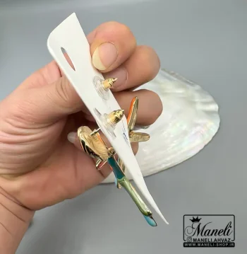 گوشواره میخی ستاره ای رنگی رنگ ثابت |14040918 - Image 3