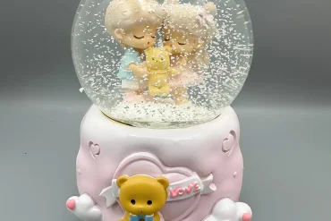 گوی پمپی دو قلو صورتی