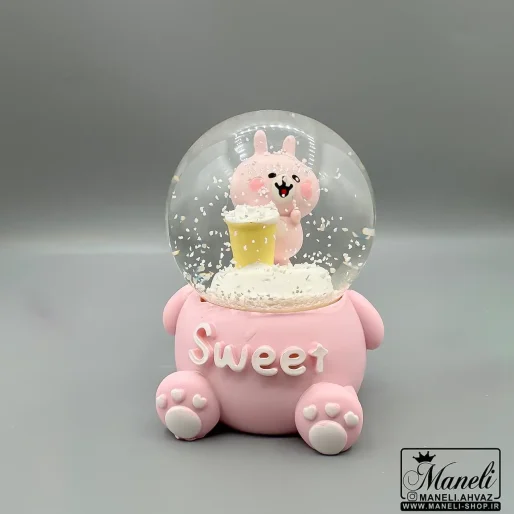 گوی متوسط صورتی دخترانه خرگوشی