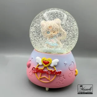 گوی دختر مو بلند صورتی