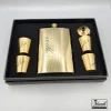 ست هیپ فلاسک و شات طلایی ساده 14040811 - Image 3