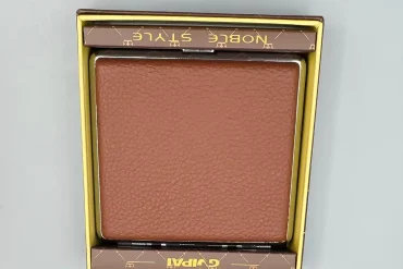 جاسیگاری چرم قهوه ای کروکودیلی ریز|14040906