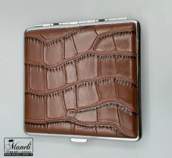 جاسیگاری کروکدیلی چرم