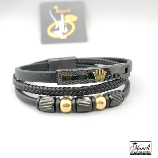 leather bracelet man rolex 1