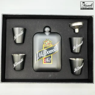 خرید ست هیپ فلاسک و شات لاکچری مشکی