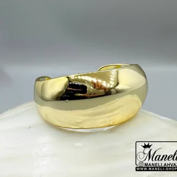 دستبند طلایی زنانه ساده وشیک